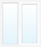 Окно ПВХ 2-секция Grain 70мм с/п40 Internika п/о