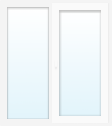 Окно ПВХ 2-секция Nordprof 58мм с/п32 UPT п/о